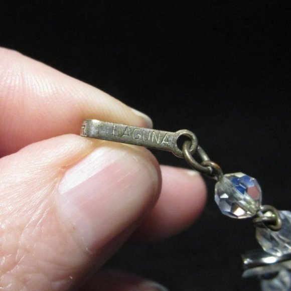 Vintage LAGUNA AB Crystal 2 strand Necklace - aurora borealis - 1950 1960 - Picture 5 of 5